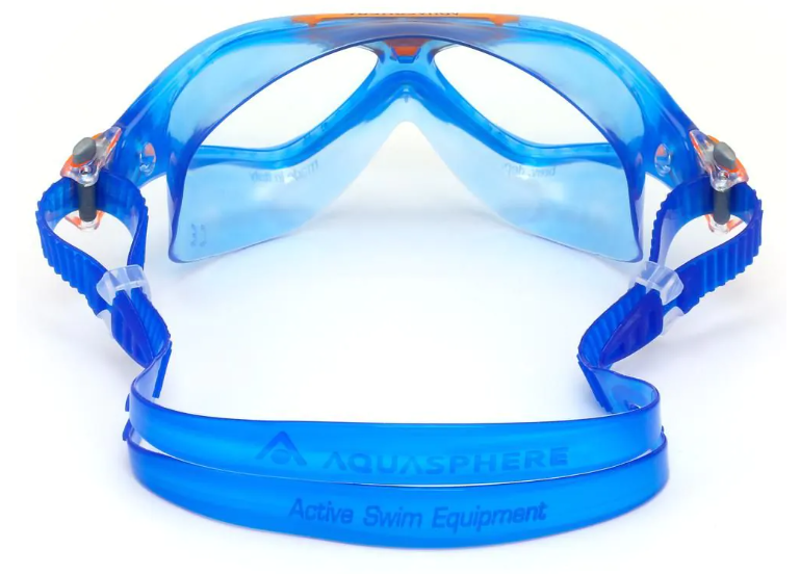 Aquasphere Vista Junior Clear Lens Swim Goggles - Blue/Orange-1